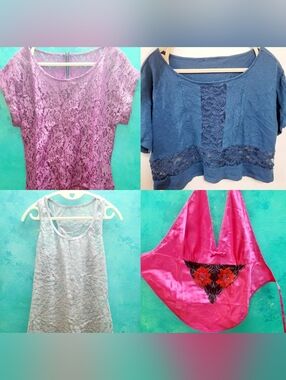 Bundle of Size S Tops Shirts Lace detail traditional Chinese Lingerie